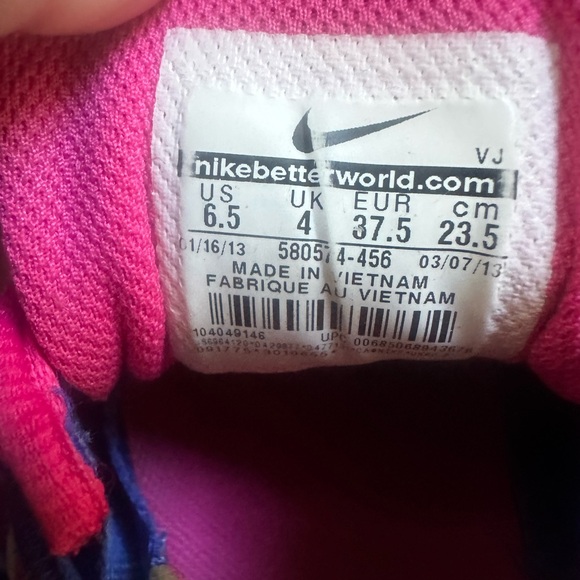 Women's Nike Shox Pink & Purple Size 6.5 - Picture 8 of 8